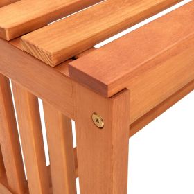 vidaXL Patio Bench 51.2" Solid Eucalyptus Wood